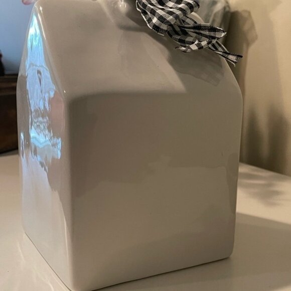 NWT, ceramic Bird House, Rae Dunn, “Occupied” - Picture 5 of 5